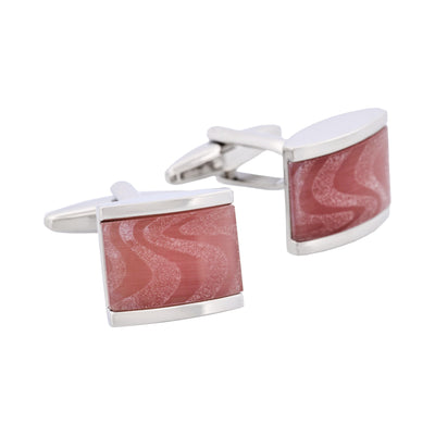 Lilac Cat's Eye Cufflinks