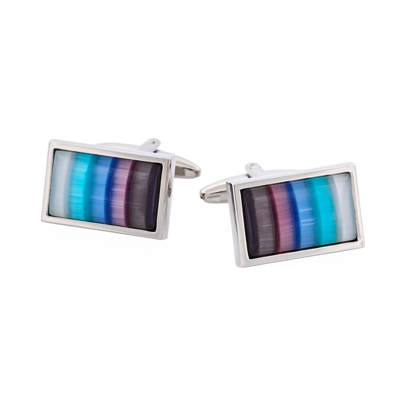 Multi Coloured Cat’s Eye Cufflinks