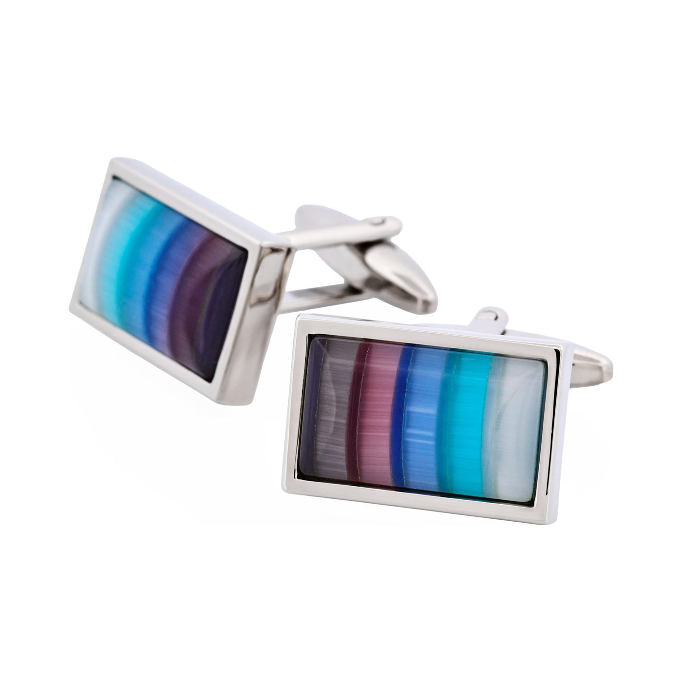 Multi Coloured Cat’s Eye Cufflinks