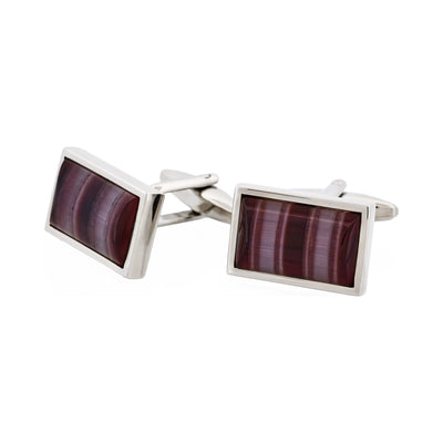 Multi Purple Striped Cat’s Eye Cufflinks