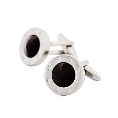 Purple Cat's Eye Cufflinks