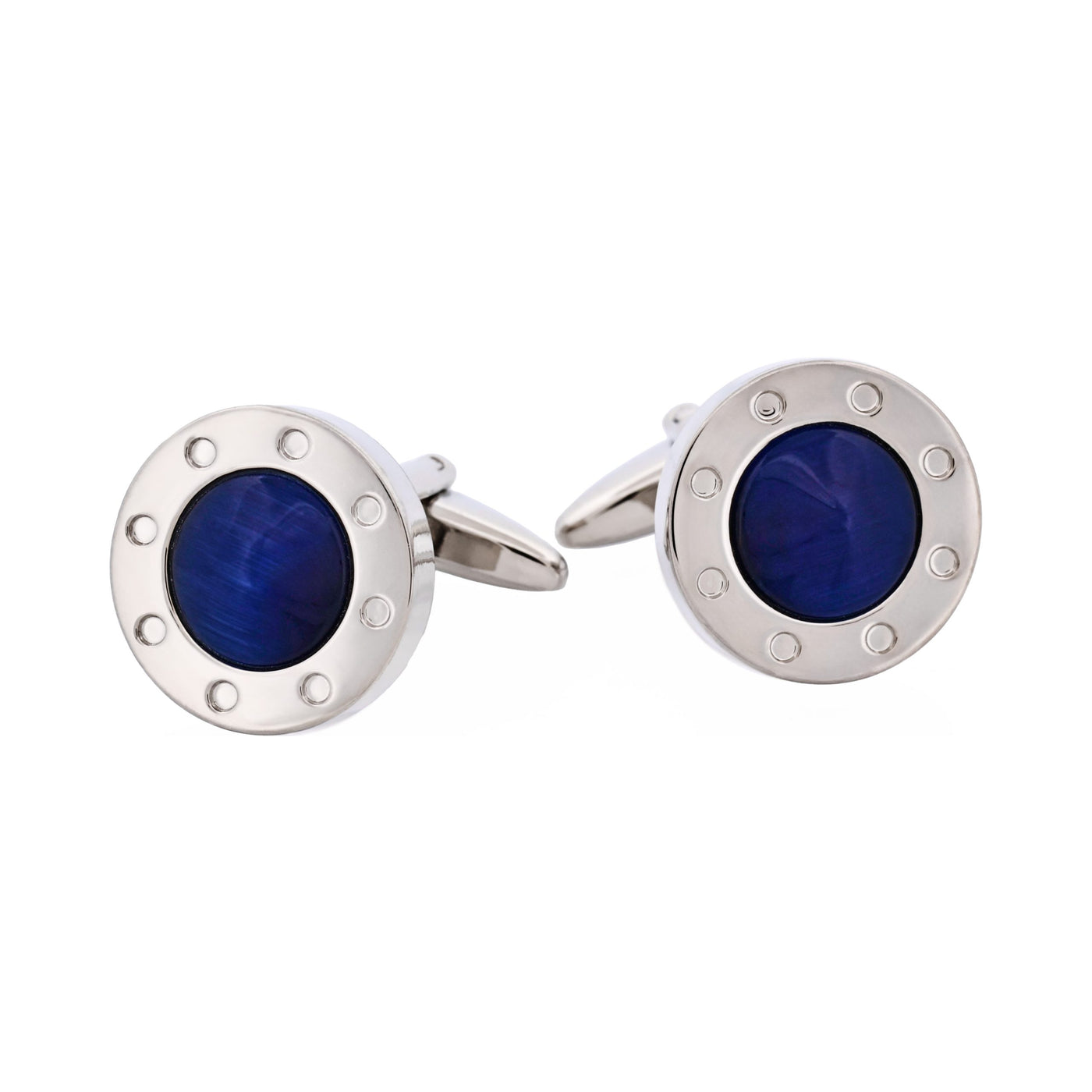Dark Blue Cat’s Eye Cufflinks