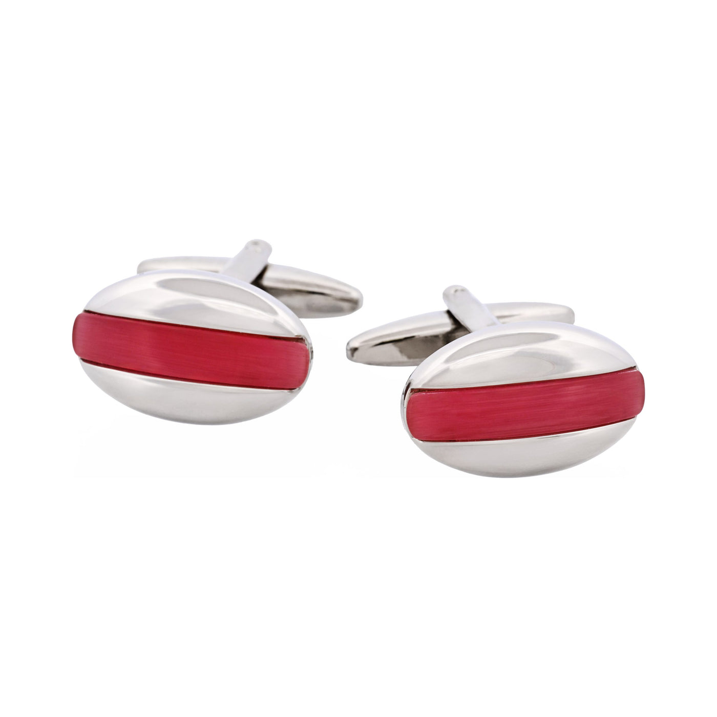 Pink Cat’s Eye Oval Cufflinks