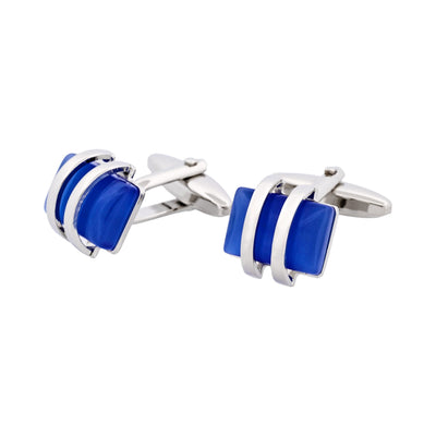 Sky Blue Cat’s Eye Cufflinks