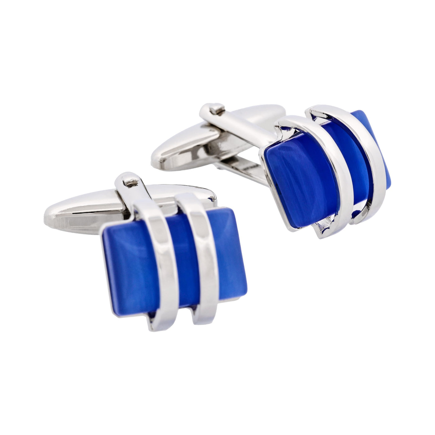 Sky Blue Cat’s Eye Cufflinks