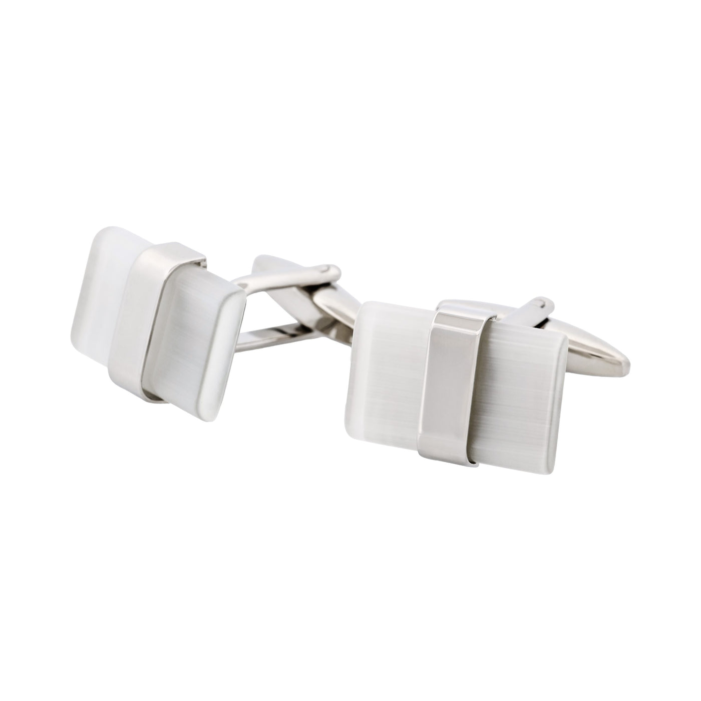 White Cat’s Eye Cufflinks
