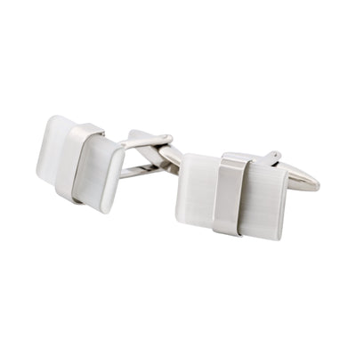 White Cat’s Eye Cufflinks