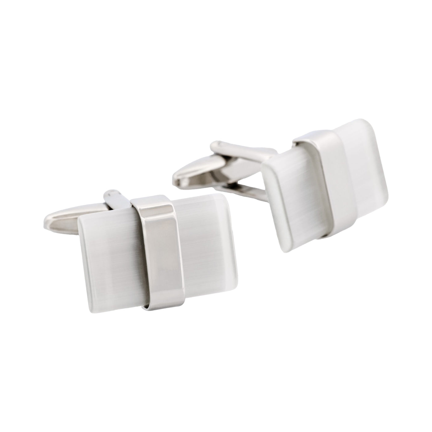 White Cat’s Eye Cufflinks