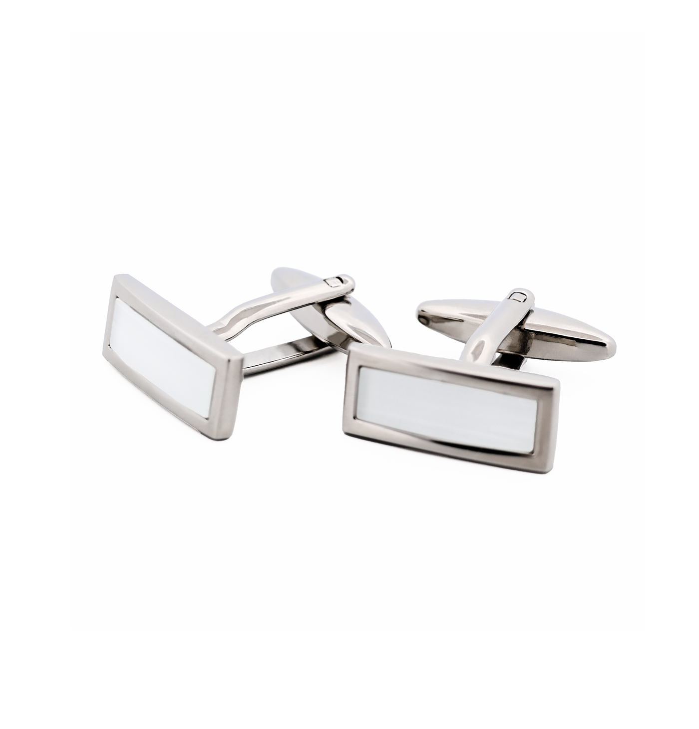 White Cat's Eye Cufflinks