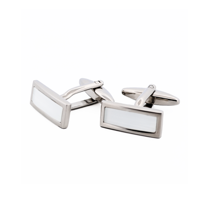 White Cat's Eye Cufflinks