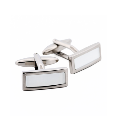 White Cat's Eye Cufflinks
