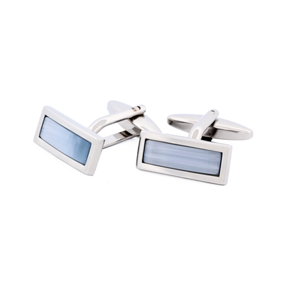 Light Grey Cat's eye Cufflinks