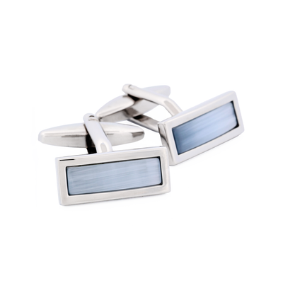 Light Grey Cat's eye Cufflinks