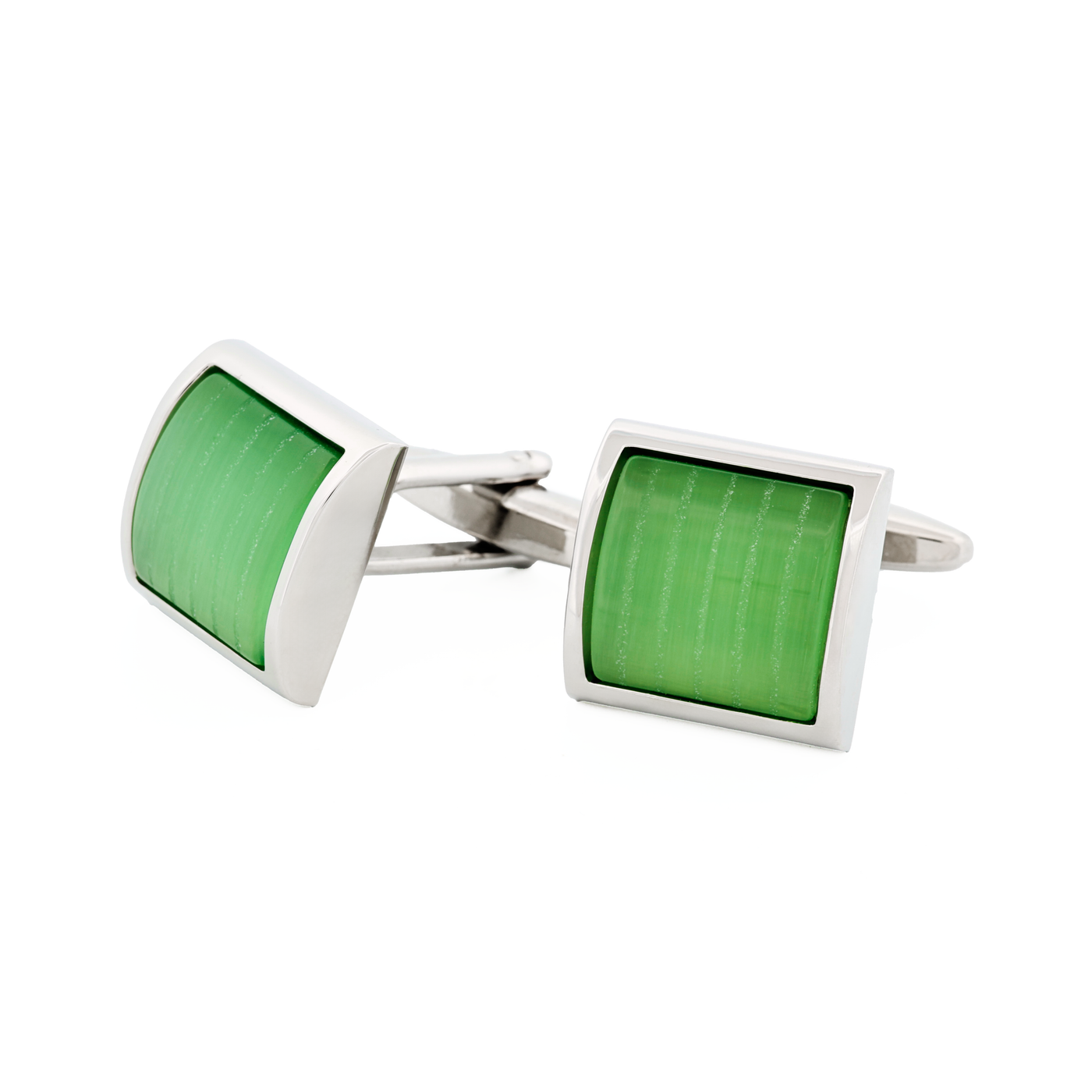 Green Cat's eye Cufflinks