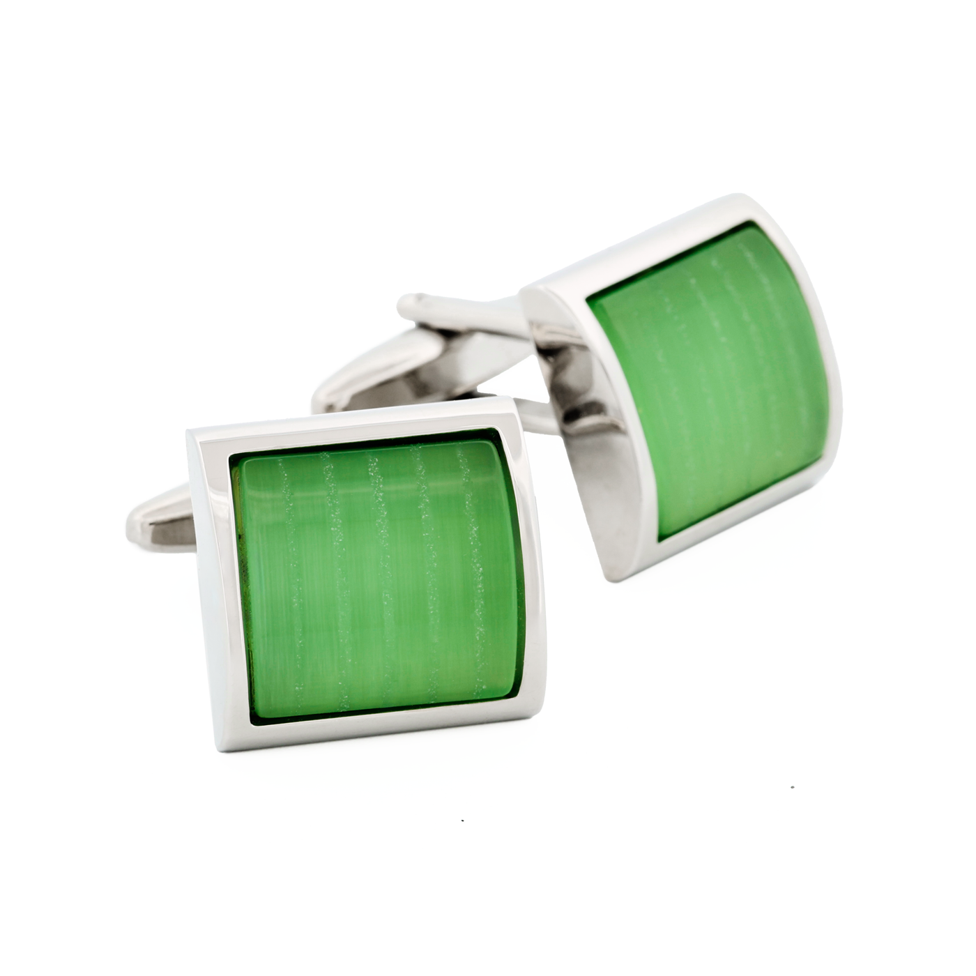 Green Cat's eye Cufflinks