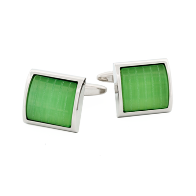 Green Cat's eye Cufflinks