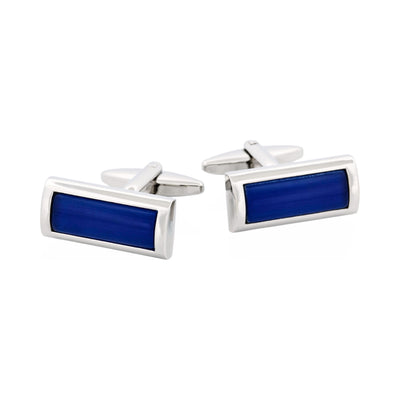 Cat's eye Cufflinks - Sapphire Blue