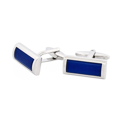 Cat's eye Cufflinks - Sapphire Blue