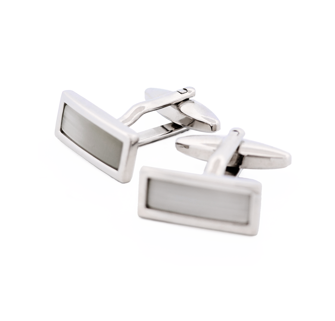 White Cat's Eye Cufflinks