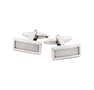 White Cat's Eye Cufflinks