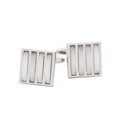 White Cat's Eye Cufflinks