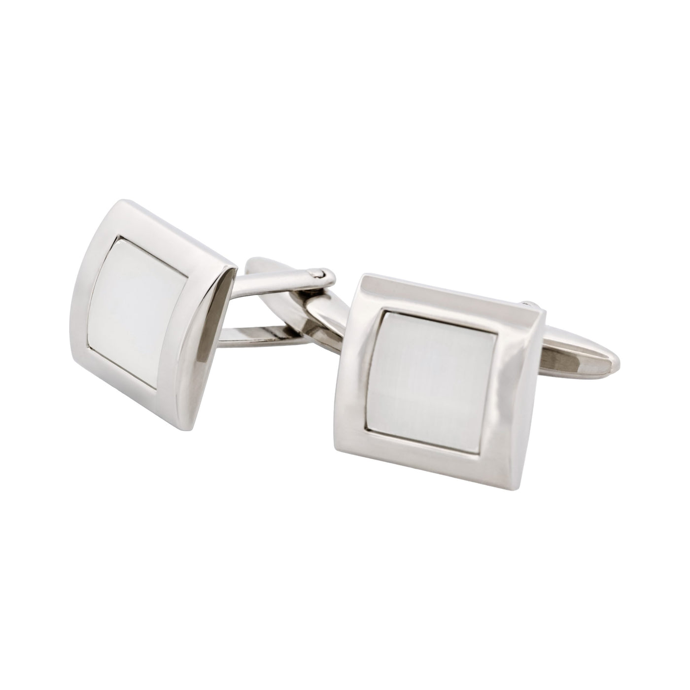 White cat's eye Cufflinks