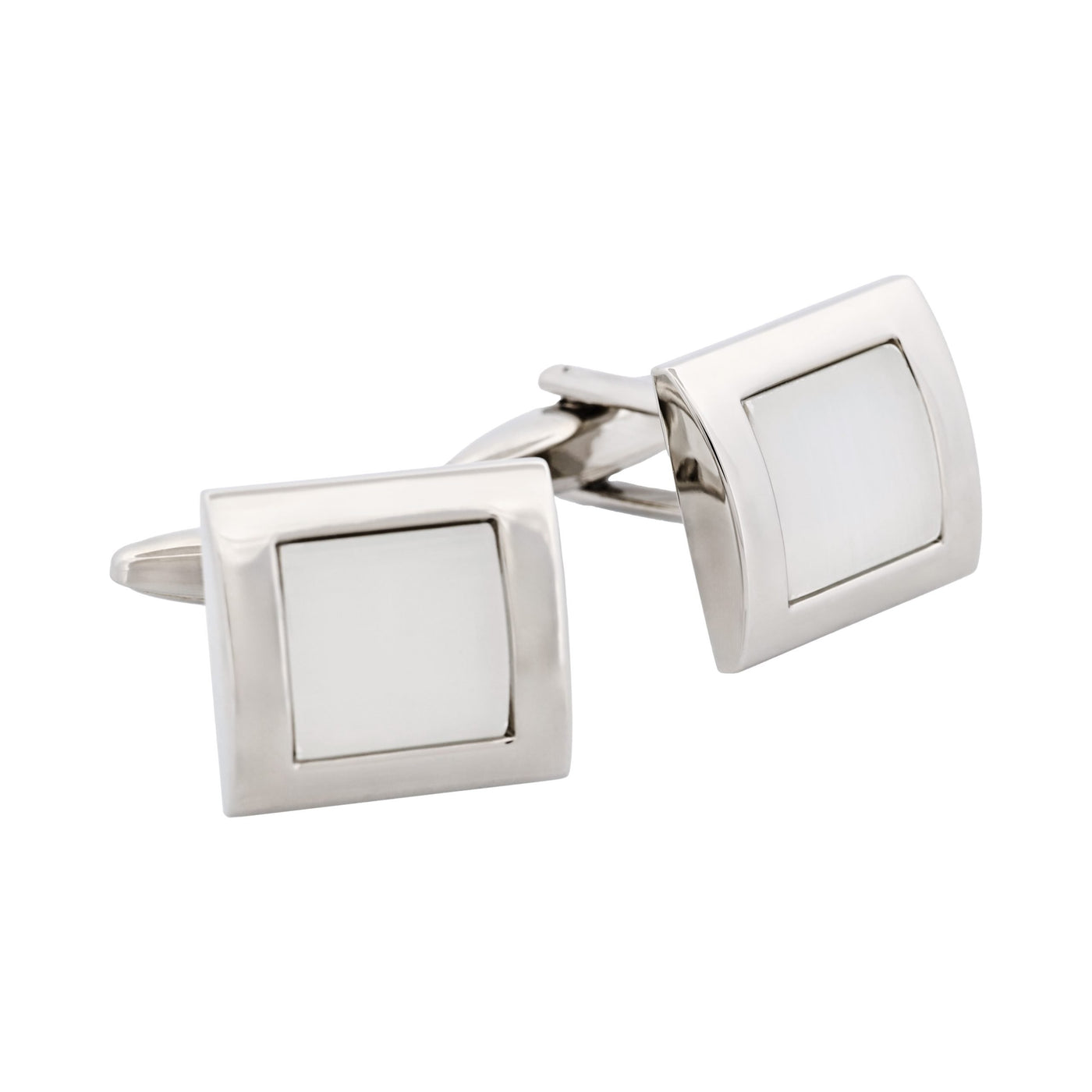 White cat's eye Cufflinks