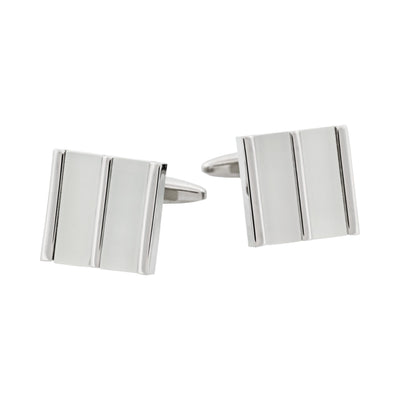 White Striped Cat’s Eye Cufflinks