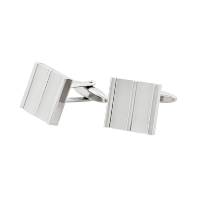White Striped Cat’s Eye Cufflinks