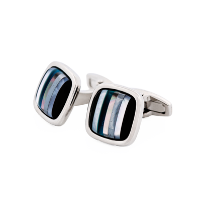 Striped Stone Cufflinks