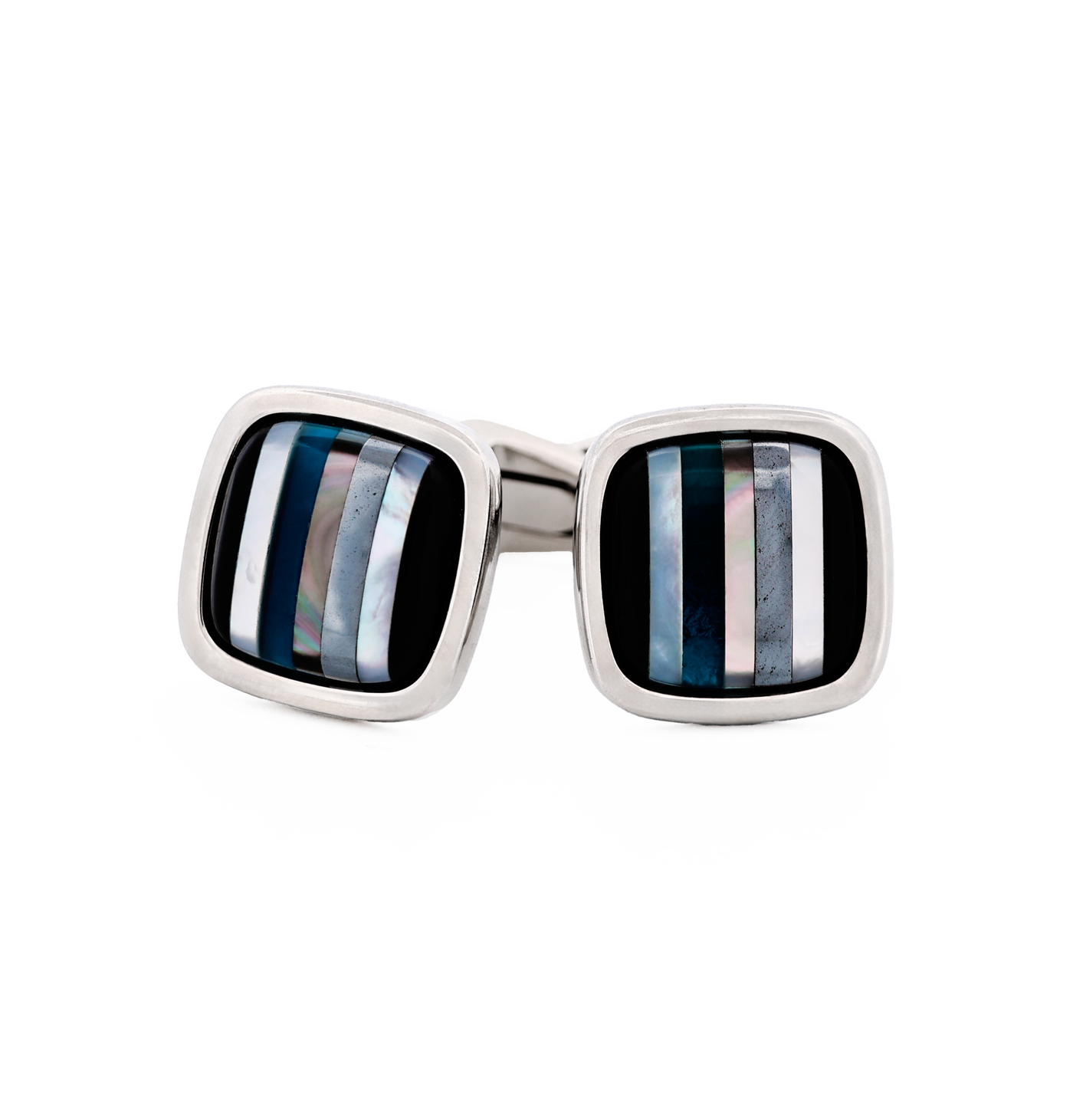 Striped Stone Cufflinks