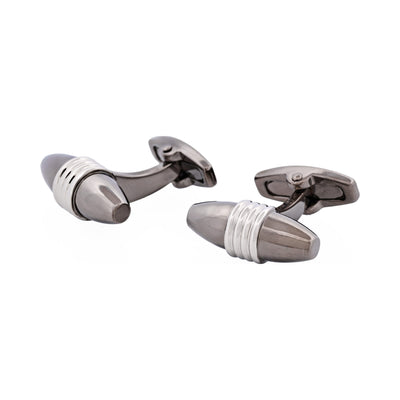 Gun Metal & Rhodium Plated Cufflinks
