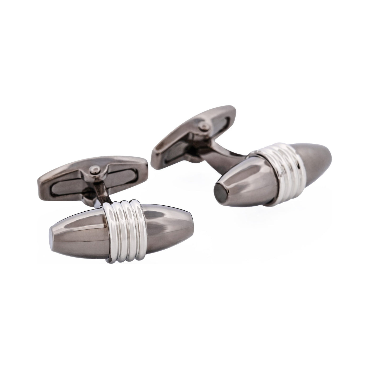Gun Metal & Rhodium Plated Cufflinks