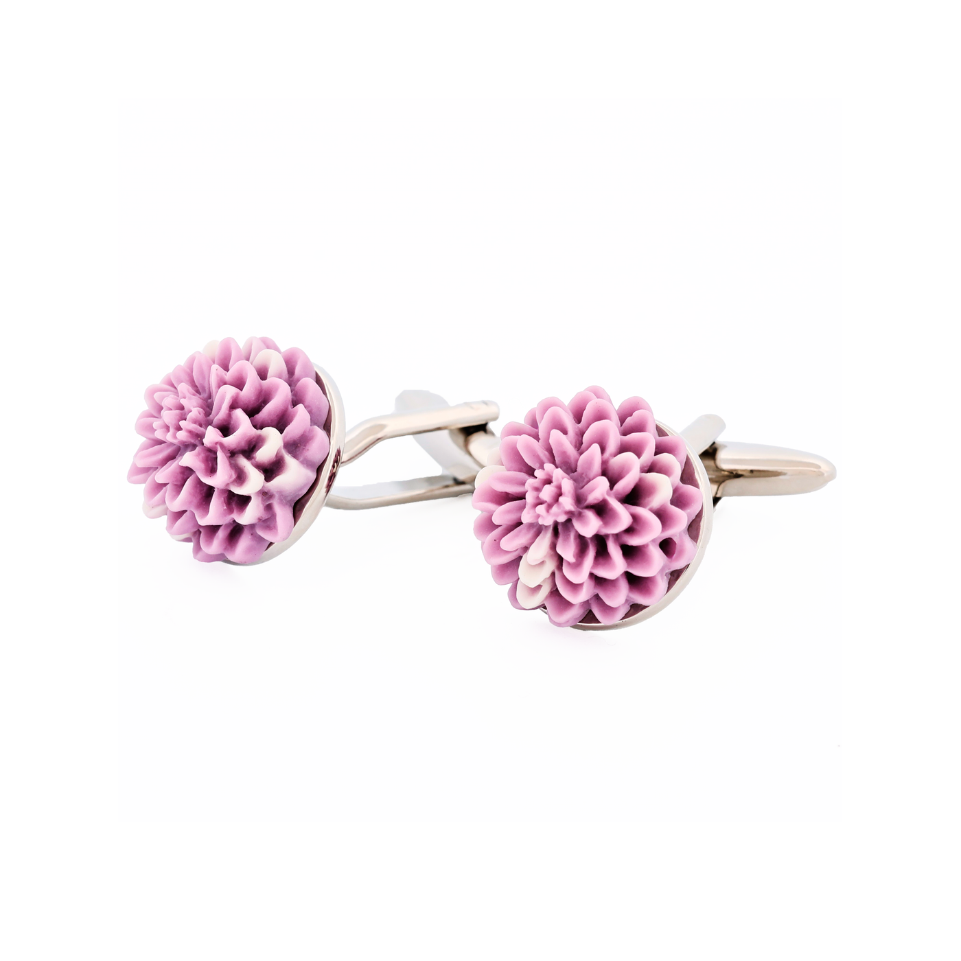 Lilac Flower Cufflinks