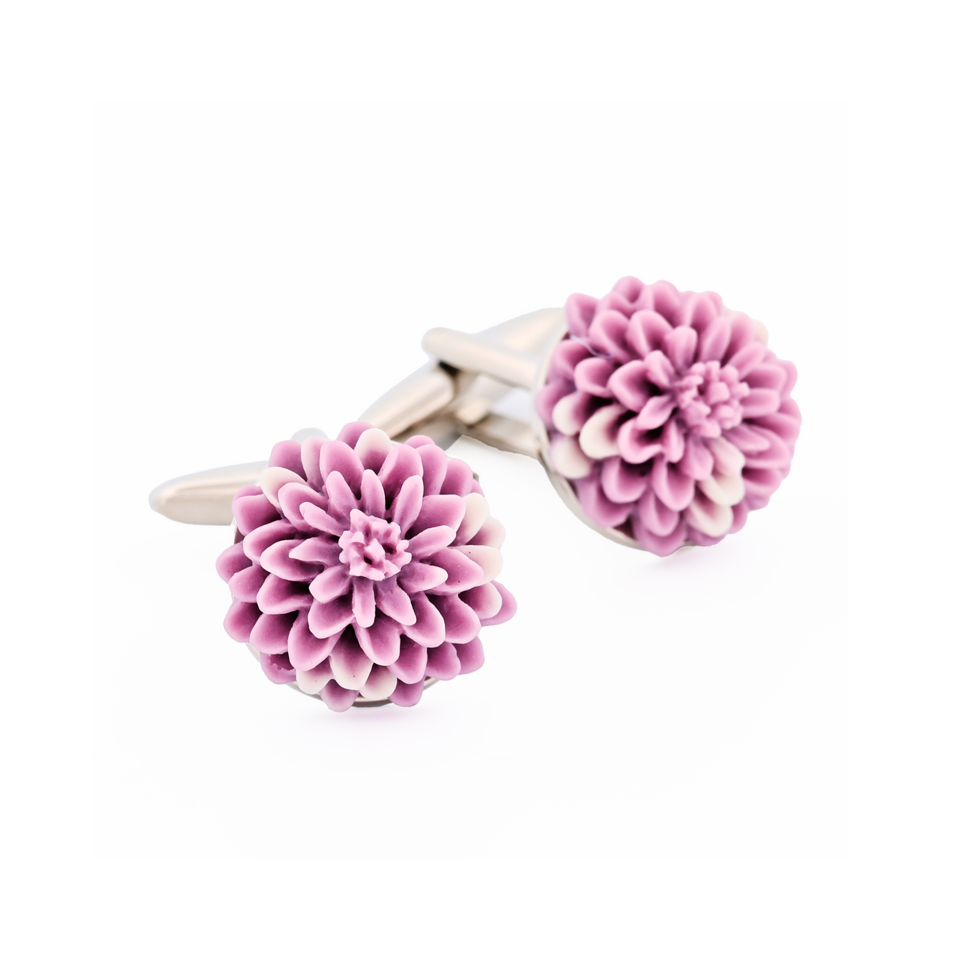 Lilac Flower Cufflinks