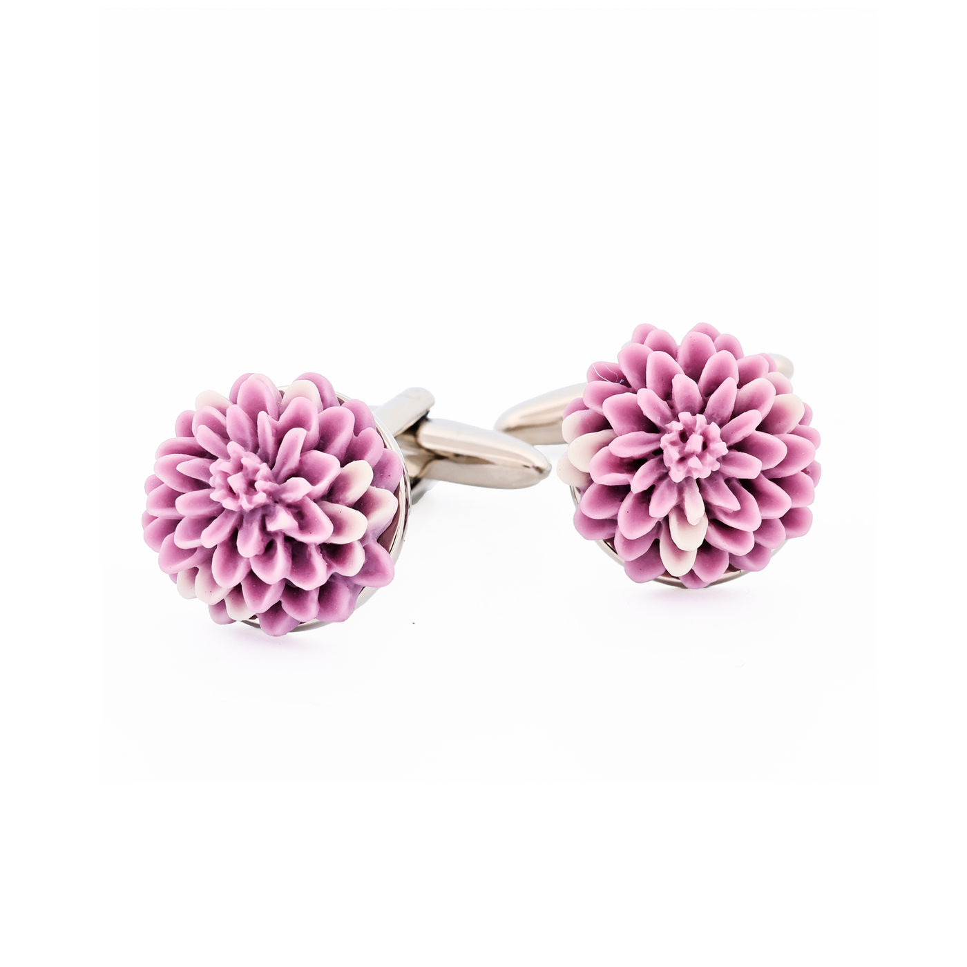 Lilac Flower Cufflinks