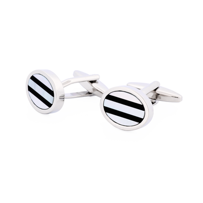 Mother Of Pearl Onyx Cufflinks