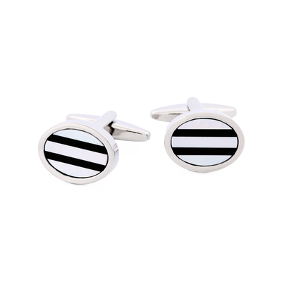 Mother Of Pearl Onyx Cufflinks