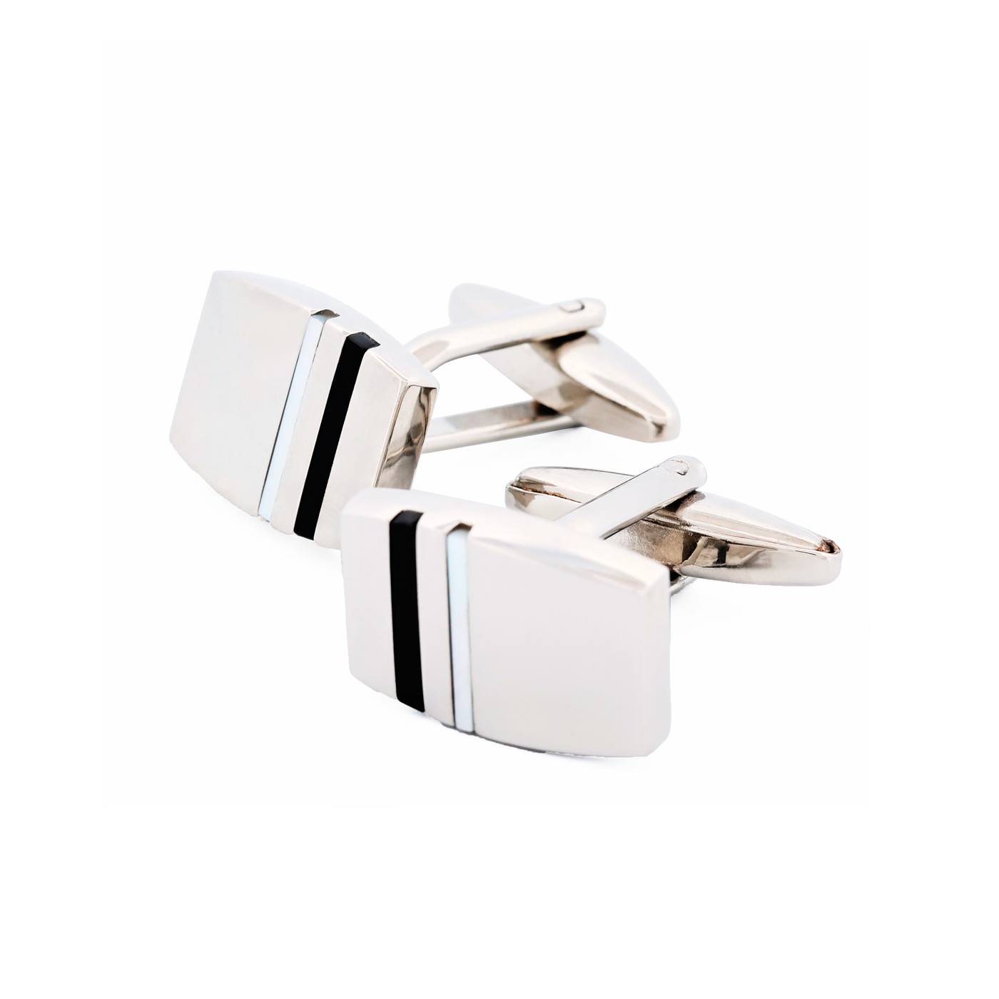 Mother Of Pearl Onyx Cufflinks