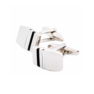 Mother Of Pearl Onyx Cufflinks