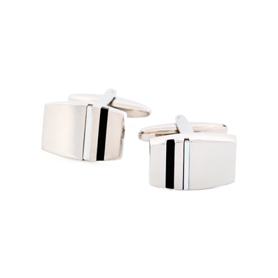 Mother Of Pearl Onyx Cufflinks