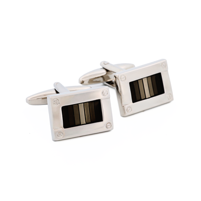 Rhodium Black Cufflinks