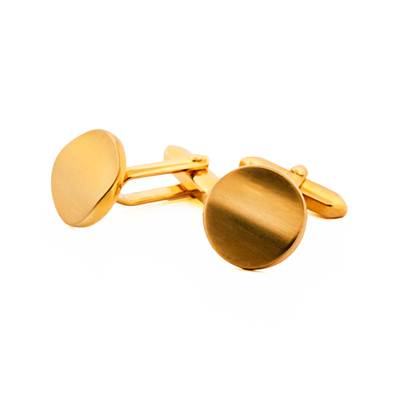 Brush Gold Plated Cufflinks