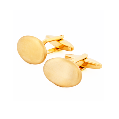 Brushed Gold Plated Cufflinks