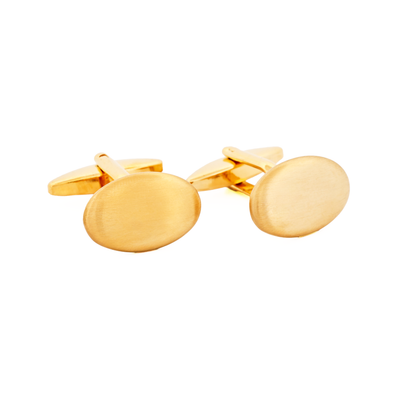 Brushed Gold Plated Cufflinks