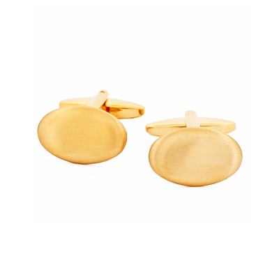 Brushed Gold Plated Cufflinks