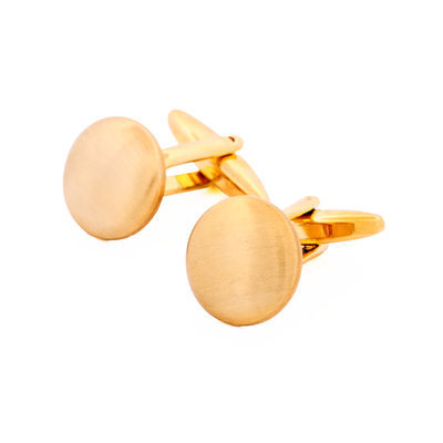 Brush Gold Plated Cufflinks