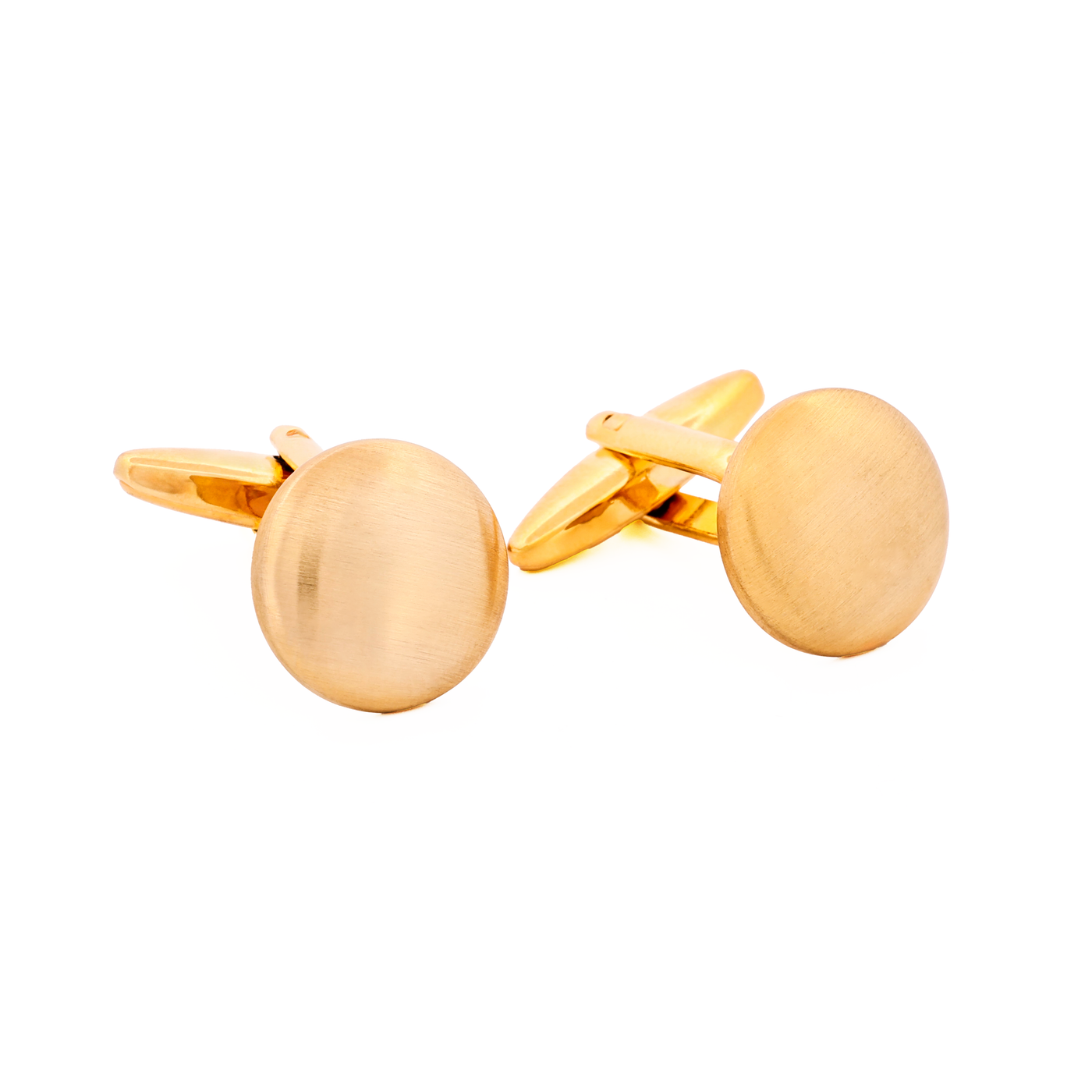 Brush Gold Plated Cufflinks