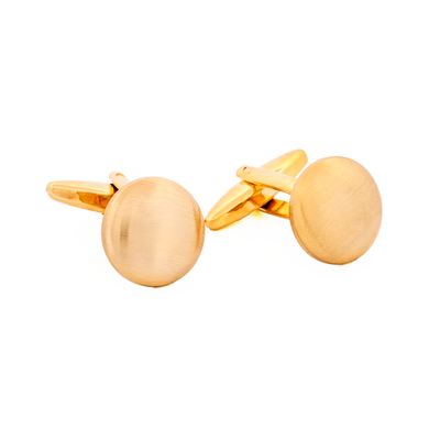 Brush Gold Plated Cufflinks