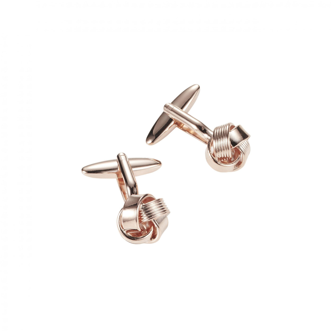 Rose Gold Plated Knot Cufflinks